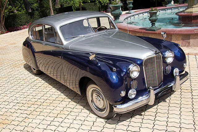 alquiler de jaguar mk vii azul gris 1956 en alicante para bodas precio eventos rodajes jj dluxe cars 3