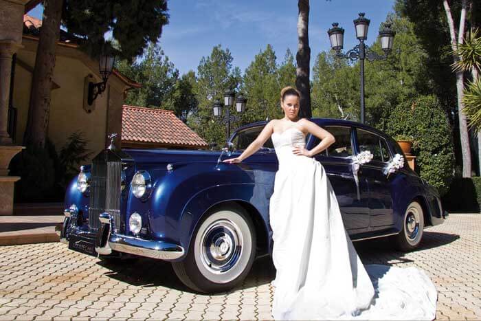 alquiler de rolls royce silver cloud azul 1961 coches clasicos antiguos vintage para bodas eventos y rodajes en alicante jjdluxe cars