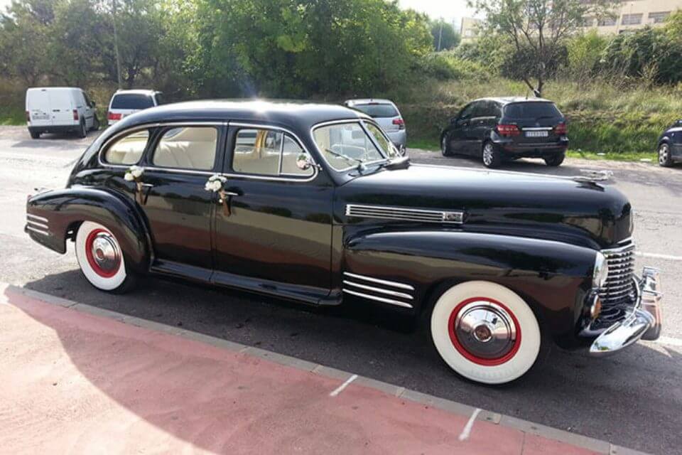 alquiler de cadillac en alicante serie 61 especial 1941 negro coches clasicos antiguos vintage bodas eventos rodajes jjdluxe cars
