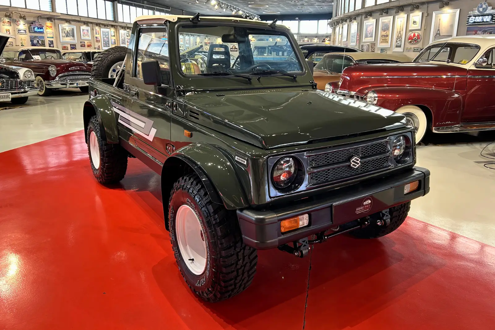 alquiler suzuki samurai verde 1997 para bodas en alicante coche clasico 4x4 con chofer